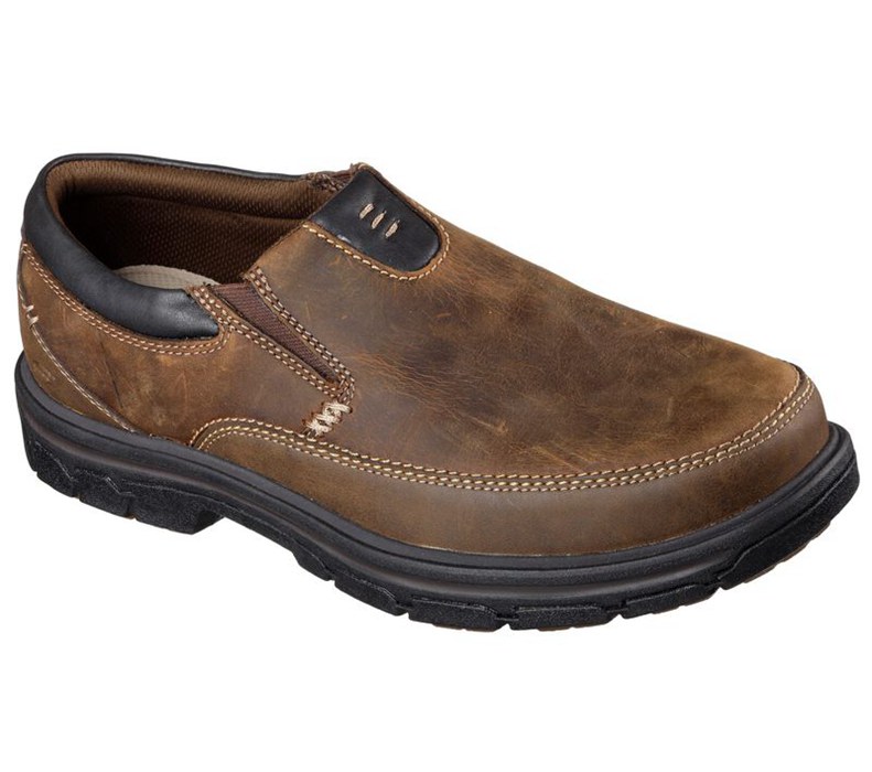 Skechers Herr Bruna Slip On - Relaxed Fit: Segment - The Search - Sverige (SXREI-6307)